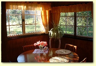 Cottage interior & View